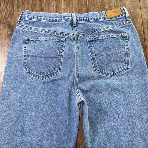 Vintage Tommy Hilfiger Blue Jeans High Rise Mom Jeans 90s Baggy y2k Straight Leg - Picture 11 of 11